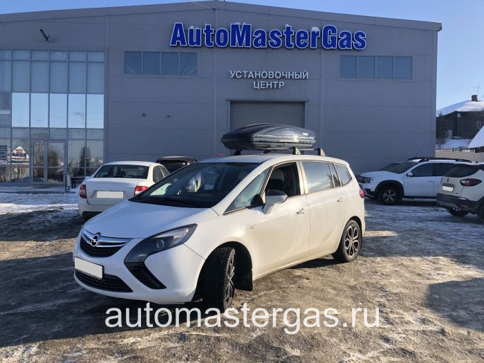 Монтаж ГБО на Opel Zafira  2013г., ГБО 4 поколения, метан LANDI RENZO (Италия), двигатель 1.8л. 4 цилиндра
