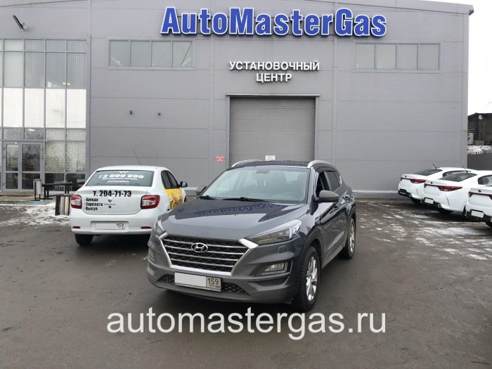 Монтаж ГБО на Hyundai Tucson 2019г., ГБО 4 поколения, пропан AEB (Италия), двигатель 2.0л. 4 цилиндра