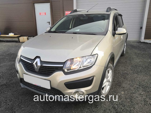 Монтаж ГБО 4 поколения на Renault Sandero 2018г., пропан 4SAVE (Польша), двигатель 1.6л. 4 цилиндра