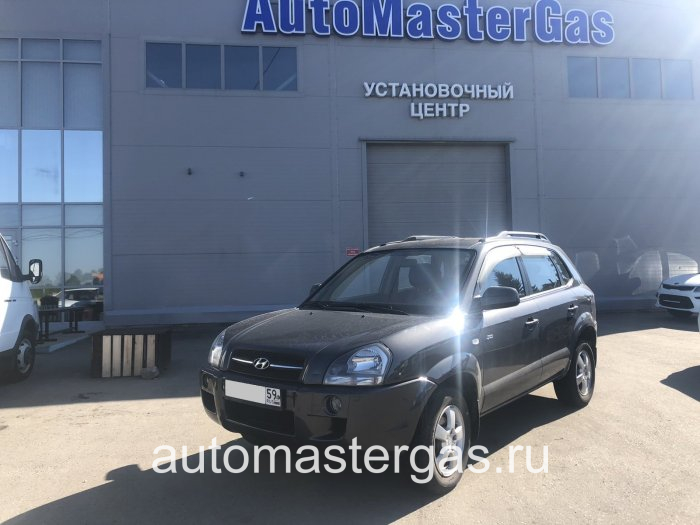 Монтаж ГБО на Hyundai Tucson 2007г., ГБО 4 поколения, пропан LANDIRENZO (Италия), двигатель 2.0л. 4 цилиндра