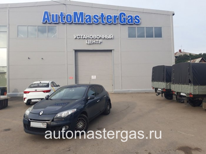 Монтаж ГБО на Renault Megane 2013г., ГБО 4 поколения, пропан LANDIRENZO (Италия), двигатель 1.6л. 4 цилиндра