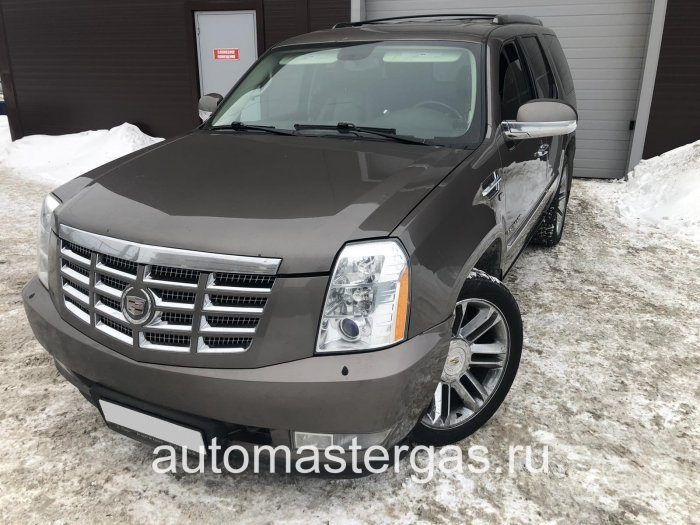 Монтаж ГБО на Cadillac Escalade 2011г., ГБО 4 поколения, пропан 4SAVE (Польша), двигатель 6.2л. 8 цилиндров