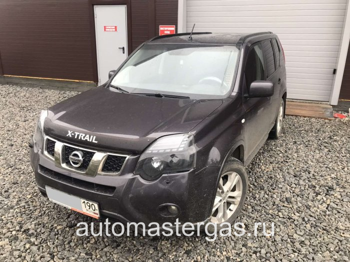 Монтаж ГБО на Nissan X-Trail T31 2011г., ГБО 4 поколения, пропан DIGITRONIC (Италия), двигатель 2.5л. 4 цилиндра