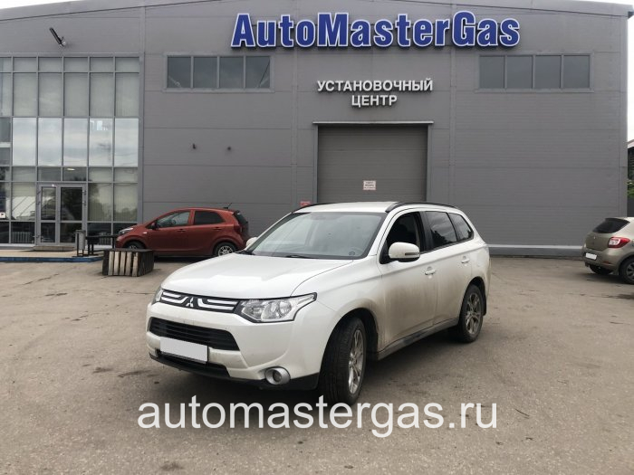 Монтаж ГБО на Mitsubishi Outlander 2013г., ГБО 4 поколения, пропан LANDI RENZO (Италия), двигатель 2.4л. 4 цилиндра