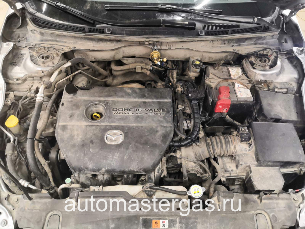Монтаж ГБО на Mazda 6 2010г., ГБО 4 поколения, пропан LANDI RENZO (Италия), двигатель 2.0л. 4 цилиндра