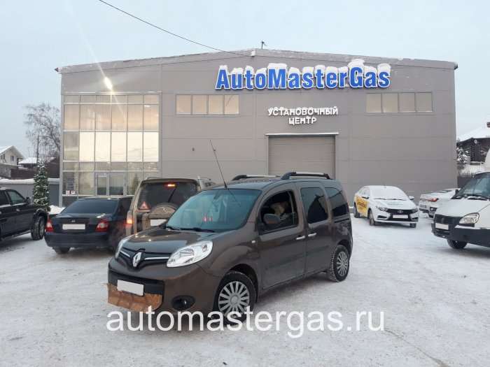 Монтаж ГБО на Renault Kangoo 2014г., ГБО 4 поколения, пропан AEB (Италия), двигатель 1.6л. 4 цилиндра