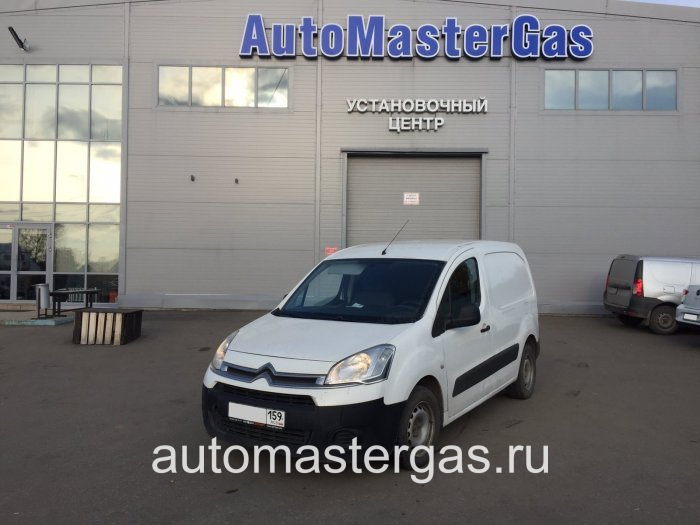 Монтаж ГБО на Citroen Berlingo 2012г., ГБО 4 поколения, метан OMVL (Китай), двигатель 1.6л. 4 цилиндра