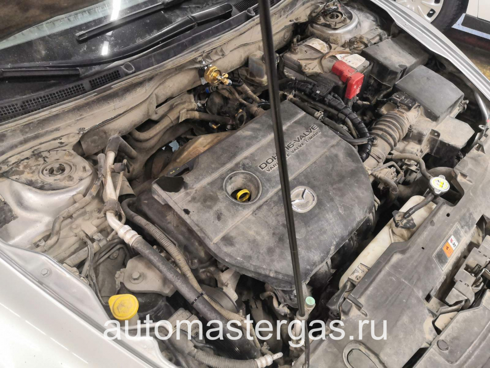 Монтаж ГБО на Mazda 6 2010г., ГБО 4 поколения, пропан LANDI RENZO (Италия), двигатель 2.0л. 4 цилиндра