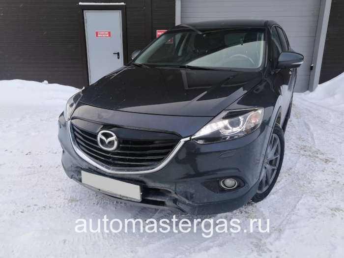 Монтаж ГБО на Mazda CX-9 2014г., ГБО 4 поколения, пропан LANDIRENZO (Италия), двигатель 3.7л. 6 цилиндров