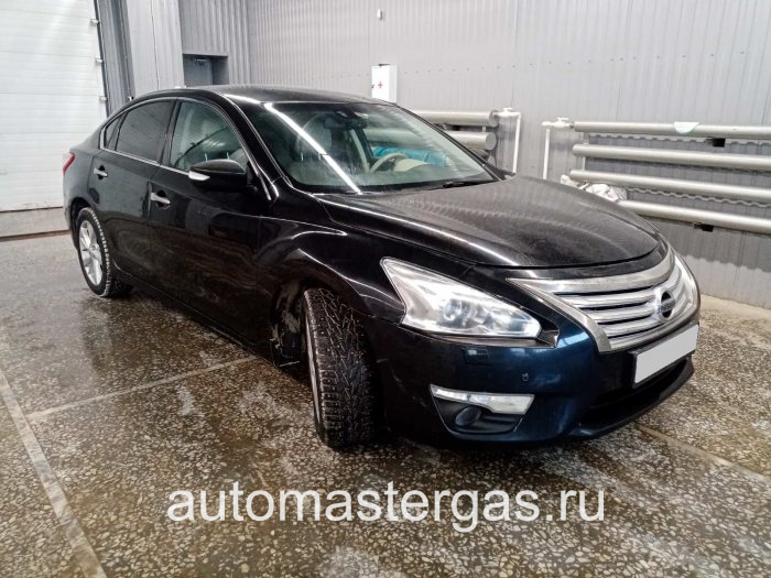 Монтаж ГБО на Nissan Teana 2014г., ГБО 4 поколения, пропан LANDI RENZO (Италия), двигатель 2.5л. 4 цилиндра