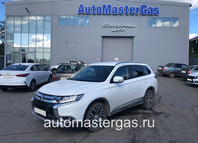Монтаж ГБО на Mitsubishi Outlander 2018г., ГБО 4 поколения, пропан LANDI RENZO (Италия), двигатель 2.0л. 4 цилиндра