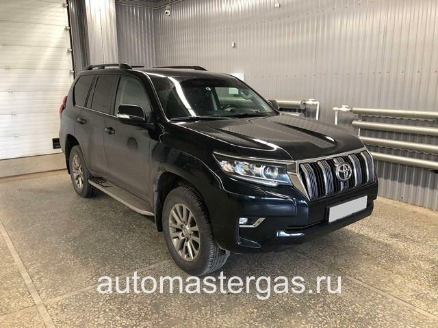 Монтаж ГБО на Toyota Land Cruiser Prado  2018г., ГБО 4 поколения, метан LANDI RENZO (Италия), двигатель 4.0л. 6 цилиндров