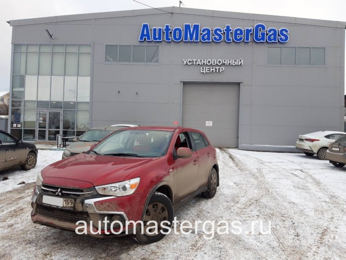 Монтаж ГБО на Mitsubishi ASX 2019г., ГБО 4 поколения, пропан LANDIRENZO (Италия), двигатель 1.6л. 4 цилиндра