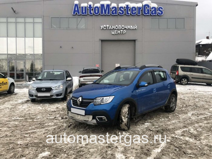 Монтаж ГБО на Renault Sandero 2019г., ГБО 4 поколения, пропан ILTON (Турция), двигатель 1.6л. 4 цилиндра