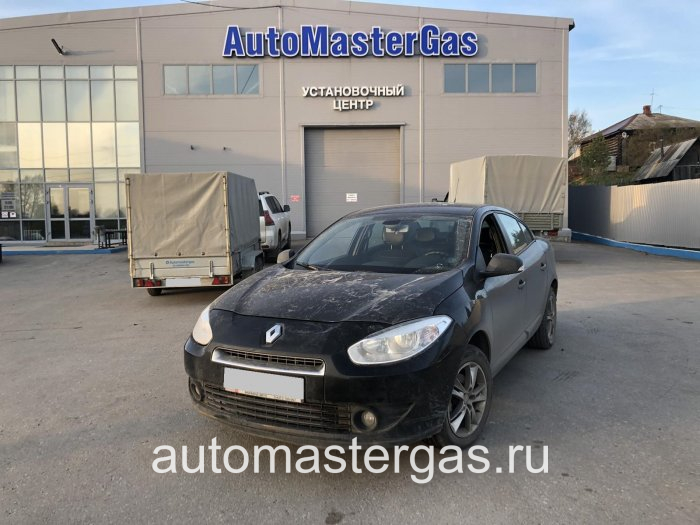 Монтаж ГБО на Renault Fluence 2012г., ГБО 4 поколения, пропан LANDI RENZO (Италия), двигатель 1.6л. 4 цилиндра