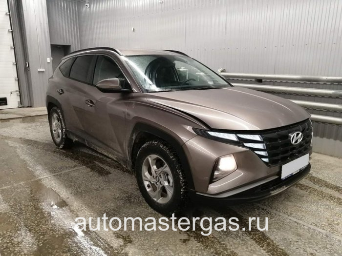 Монтаж ГБО на Hyundai Tucson 2021 г., ГБО 4 поколения, пропан Landi Renzo (Италия), двигатель 2.0л. 4 цилиндра