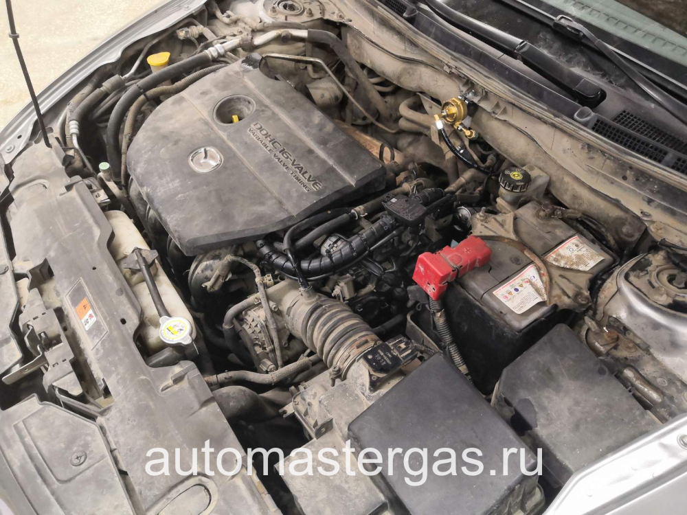 Монтаж ГБО на Mazda 6 2010г., ГБО 4 поколения, пропан LANDI RENZO (Италия), двигатель 2.0л. 4 цилиндра