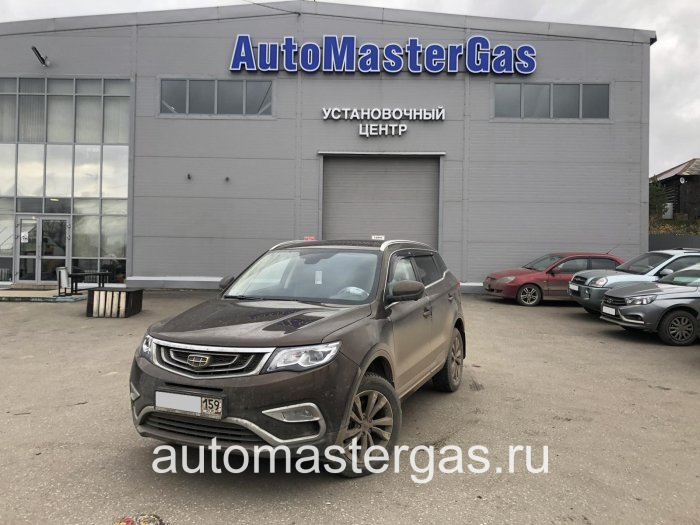 Монтаж ГБО на Geely Atlas 2019г., ГБО 4 поколения, пропан LANDIRENZO (Италия), двигатель 2.4л. 4 цилиндра