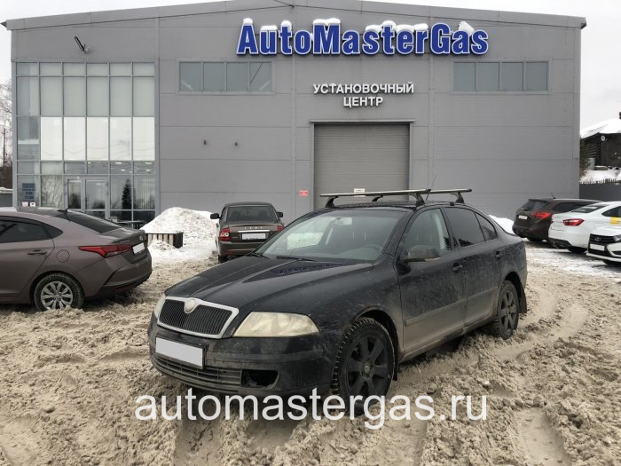 ГБО 4 поколения на Skoda Octavia 2008г., пропан LANDIRENZO (Италия), двигатель 1.6л. 4 цилиндра