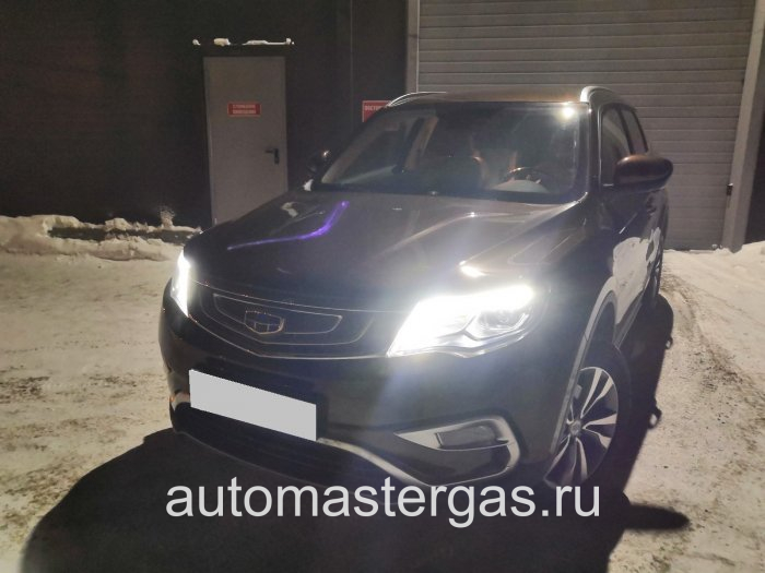Монтаж ГБО на Geely Atlas 2020г., ГБО 4 поколения, пропан AEB (Италия), двигатель 2.4л. 4 цилиндра