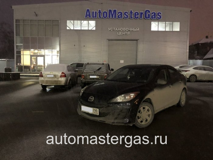 Монтаж ГБО на Mazda 3 2020г., ГБО 4 поколения, метан DIGITRONIC (Италия), двигатель 1.6л. 4 цилиндра